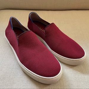 Rothys slip on sneaker in garnet size 8